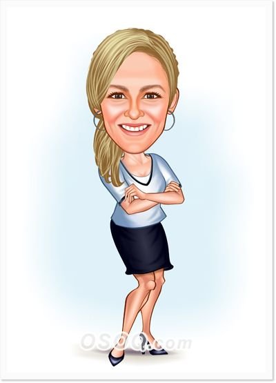 Шарж на голливудских звезд женских