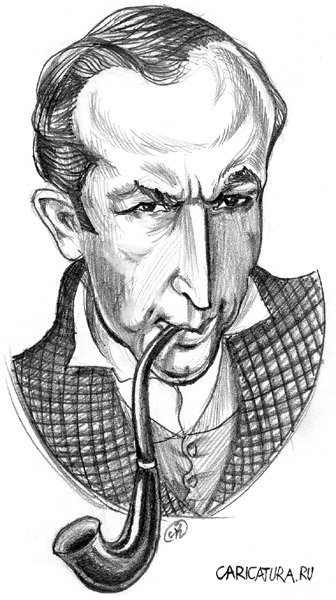 Василий Ливанов шарж