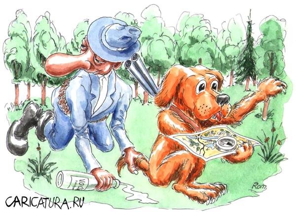 Карикатуры про охоту