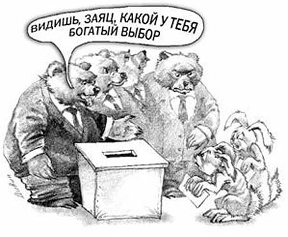 Выборы карикатура
