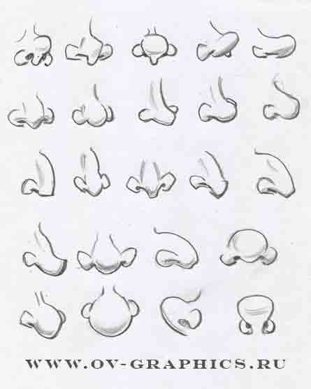 Нос трафарет для рисования
