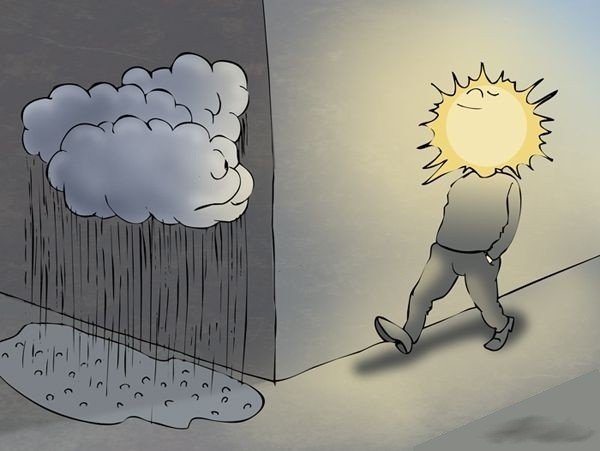 Тучка с молнией