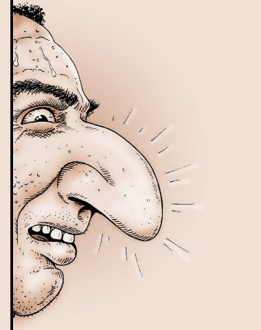 Карикатура с большим носом