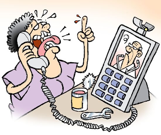 Блондинка карикатура