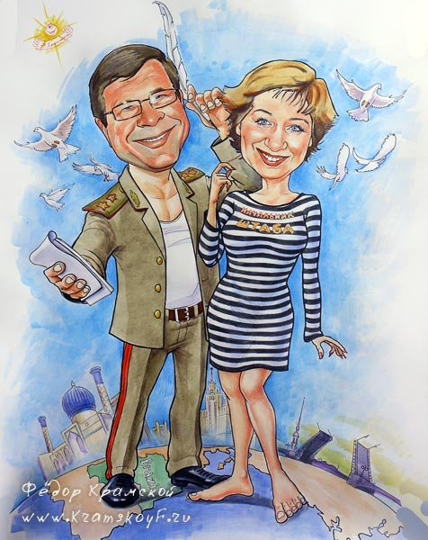 Шарж голубь