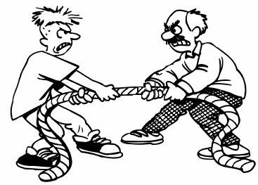 Перетягивание каната в древности