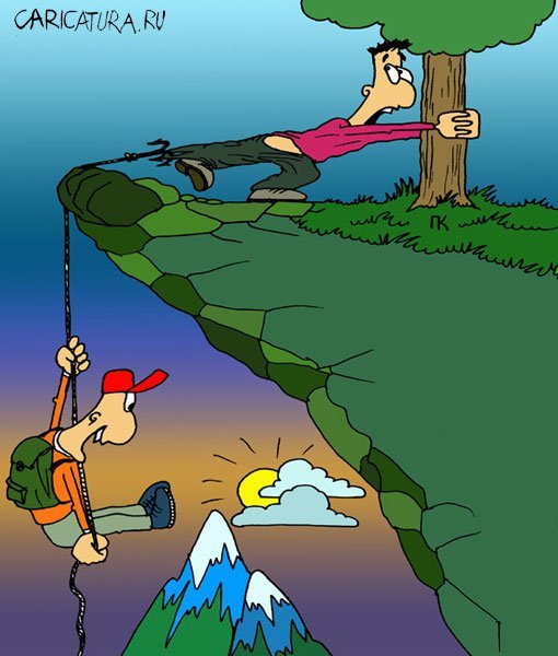 Канатоходец иллюстрация