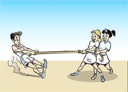 Перетягивание каната карикатура СССР