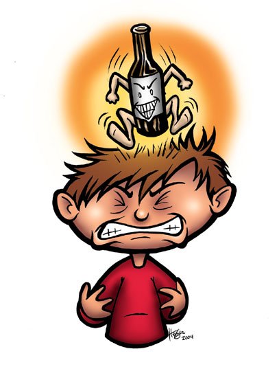 Рисунок мужика с похмелья