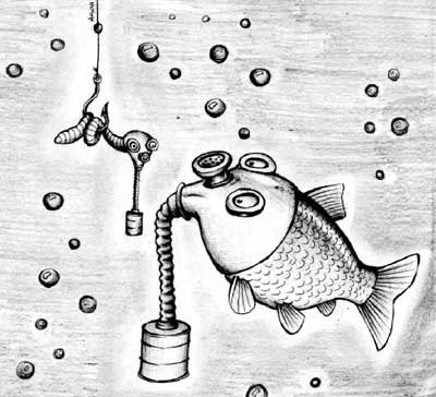 Рисунок на тему загрязнение воды карандашом