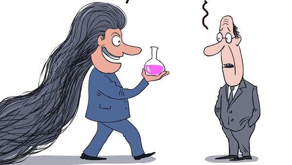 Волосы карикатура