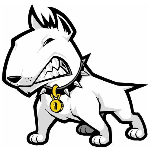 Табличка злая собака бультерьер