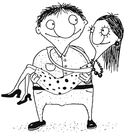 Муж и жена рисунок