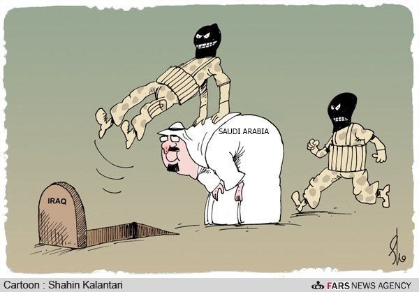 Карикатура на Иран и США