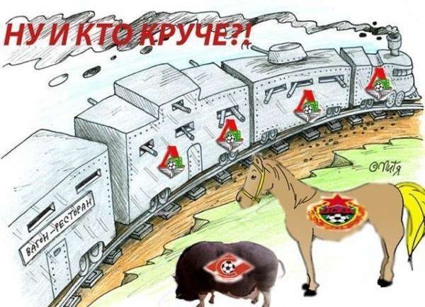 Локомотив карикатура