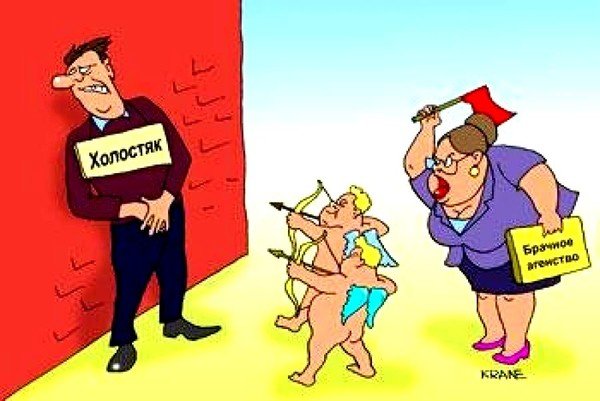 Холостяк карикатура