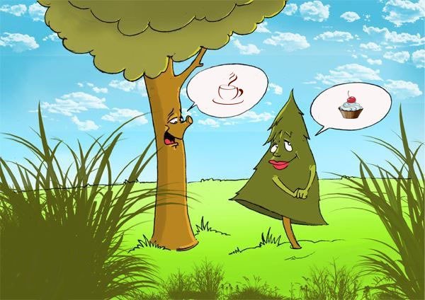 Анекдот про дерево