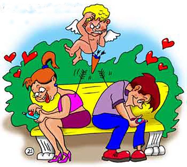 Карикатуры про влюбленных