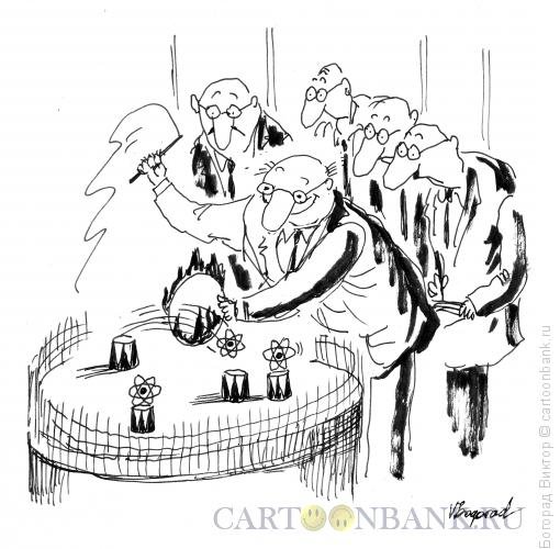 Атом карикатура