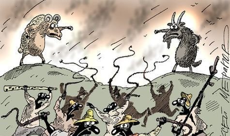 Массовая драка карикатура (48 фото)