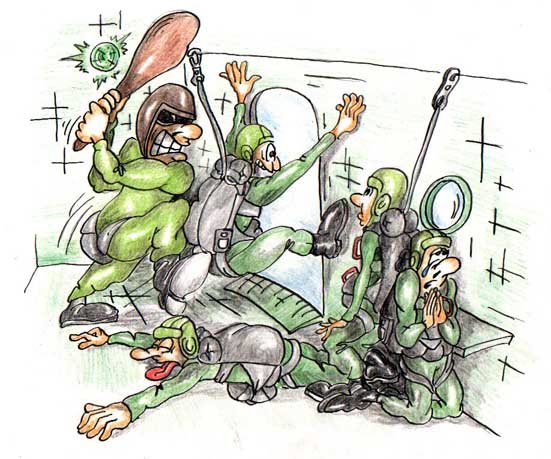 Десантник карикатура