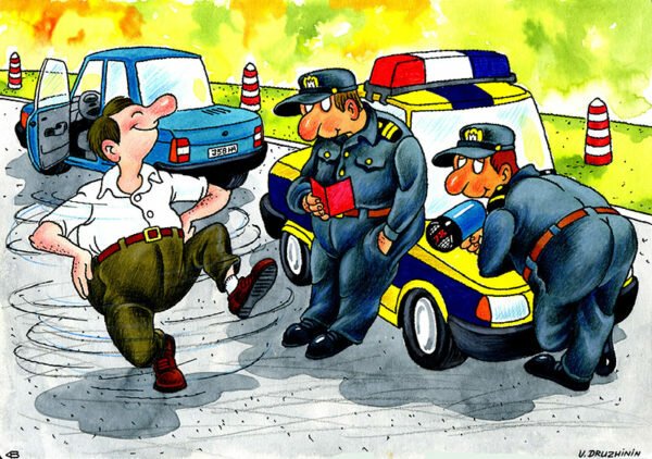 Штраф ГАИ карикатура
