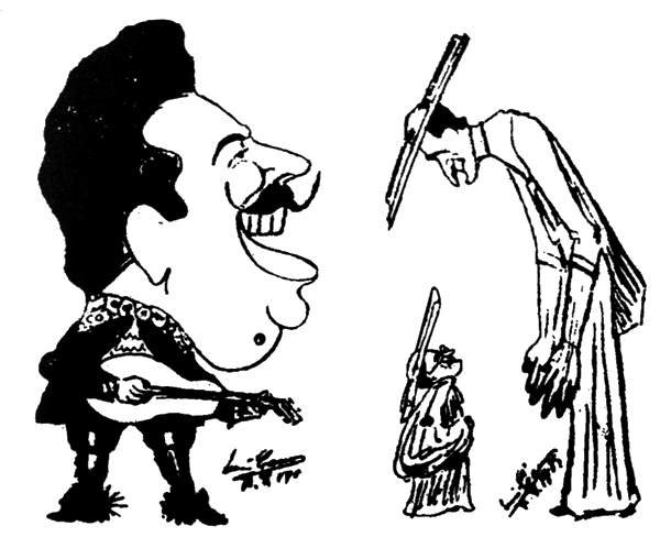 Шаляпин карикатуры