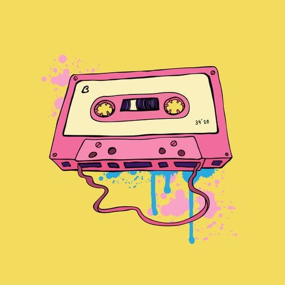 Кассета для магнитофона ретро