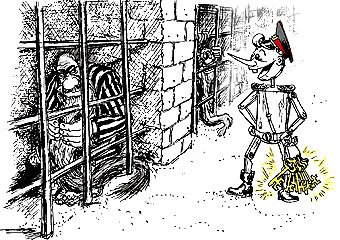 Карикатуры на Буратино и Мальвину