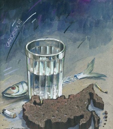 Стакан карикатура