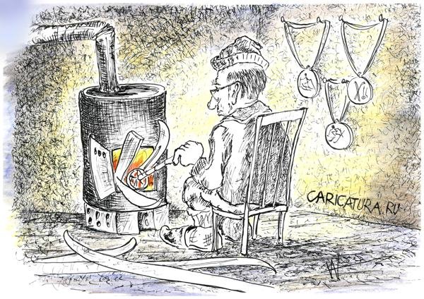 Печь карикатура