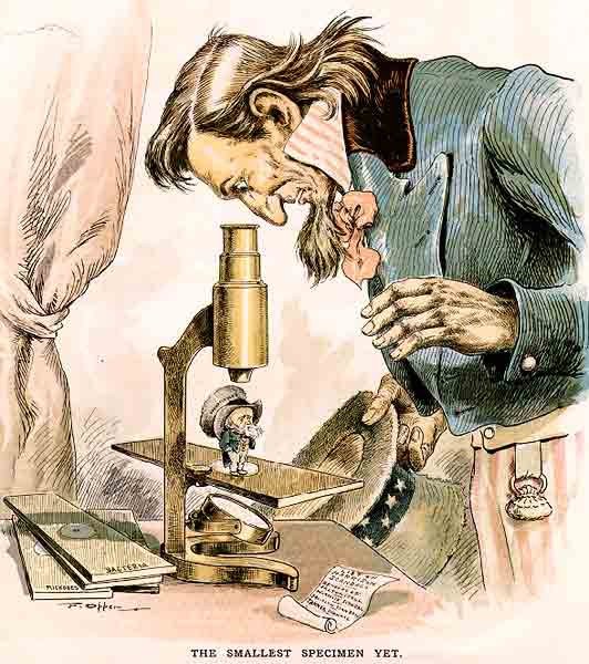 Микроскоп карикатура