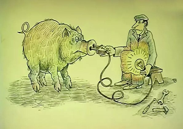 Карикатура розетка