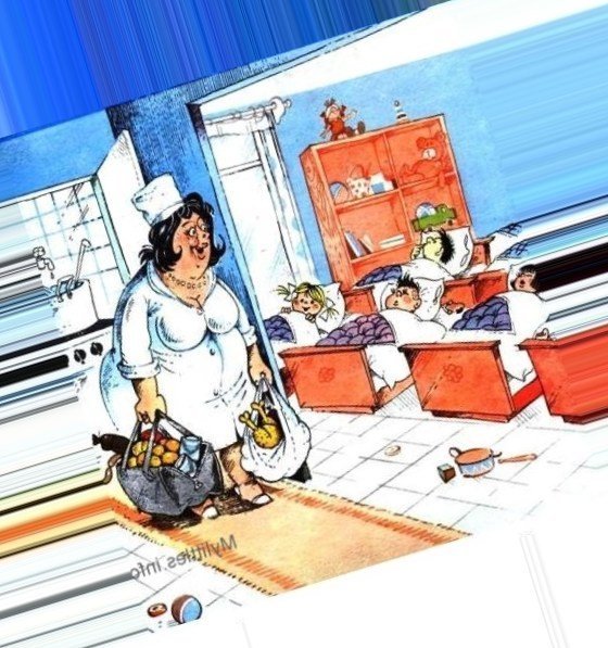 Карикатуры детский садик