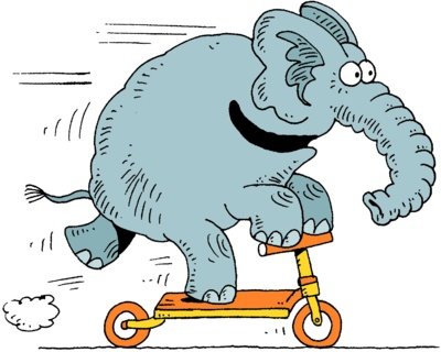 Смешной самокат