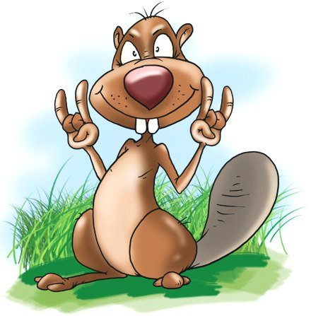 Прикольные рисунки с бобрами