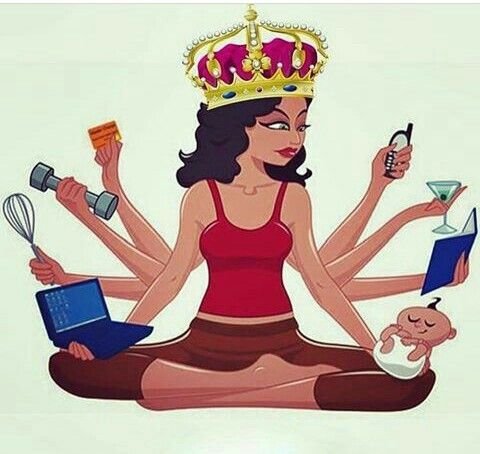 Девушка с множеством рук