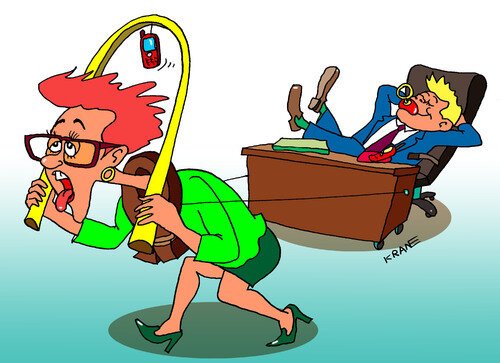 Плохой работник карикатура