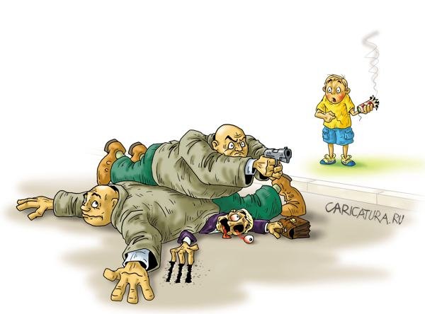 Телохранитель карикатура