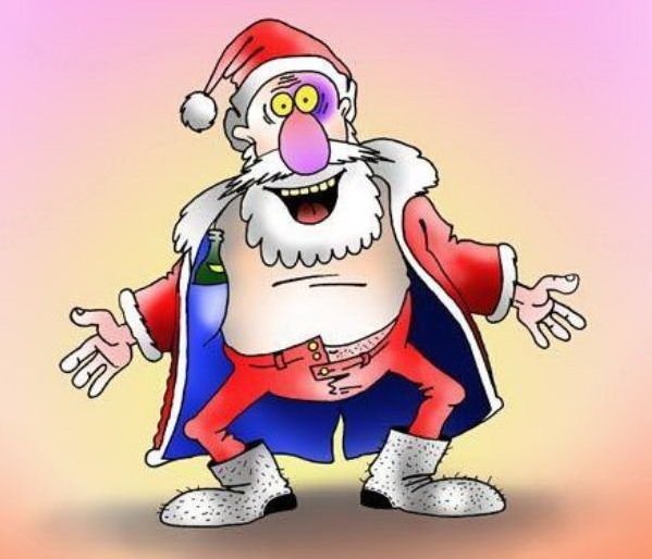 Дед Мороз и Снегурочка карикатуры