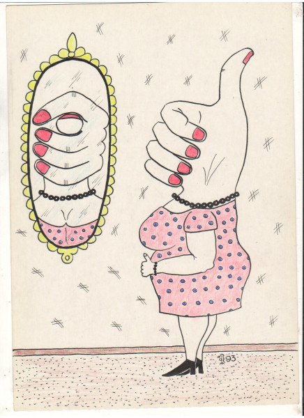 Зеркало карикатура