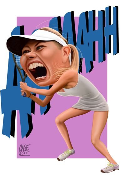 Шарж Мария Шарапова