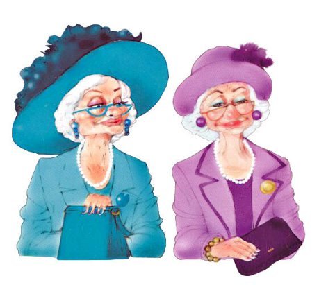 Две интеллигентные старушки