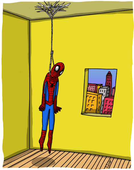 Человек паук рисунок