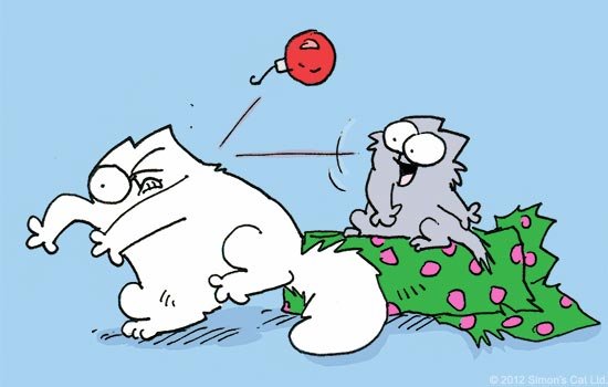 Кот Саймон с новым годом