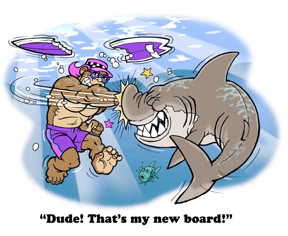 Серфинг иллюстрация