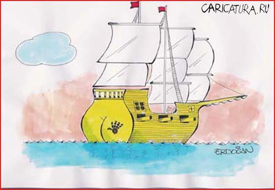 Кораблик карикатура