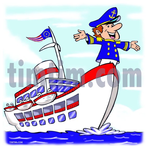 Кораблик с капитаном