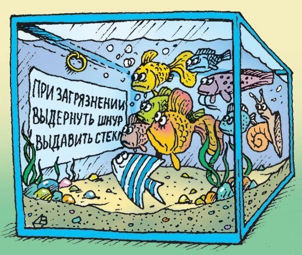 Аквариум карикатура