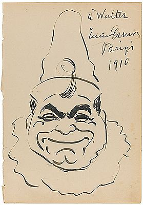 Шарж Энрико Карузо